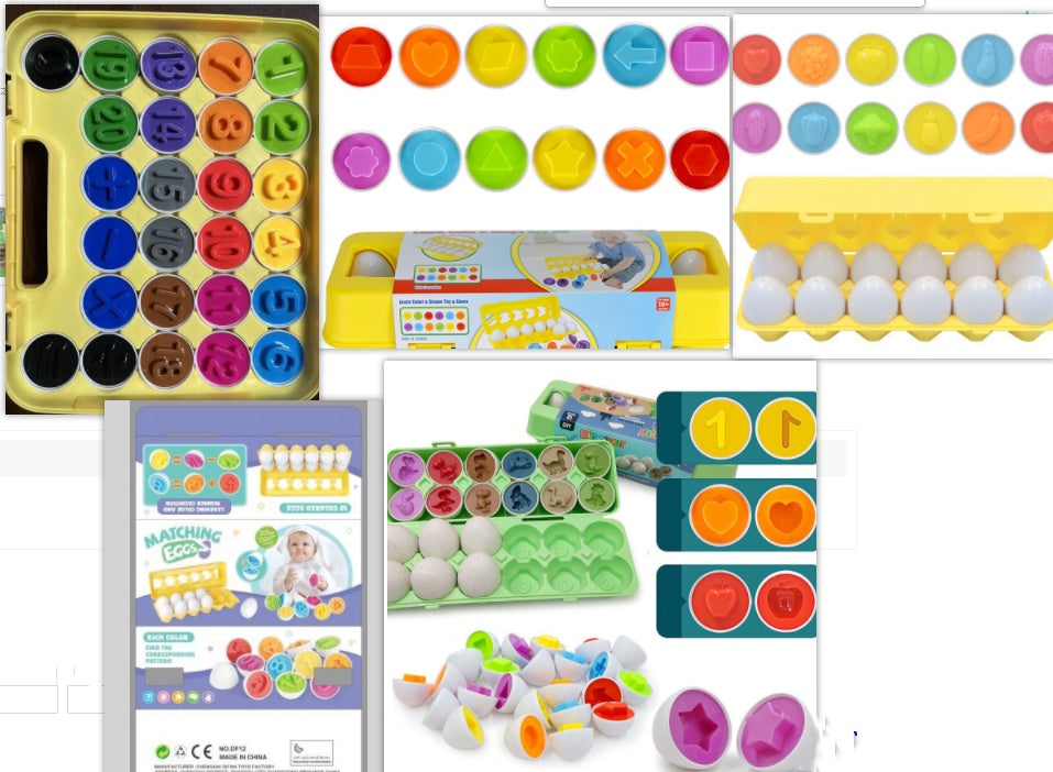 Baby Learning Educational Toy Smart Egg Toy Games Shape Matching Sorters Toys Montessori Eggs Toys For Kids