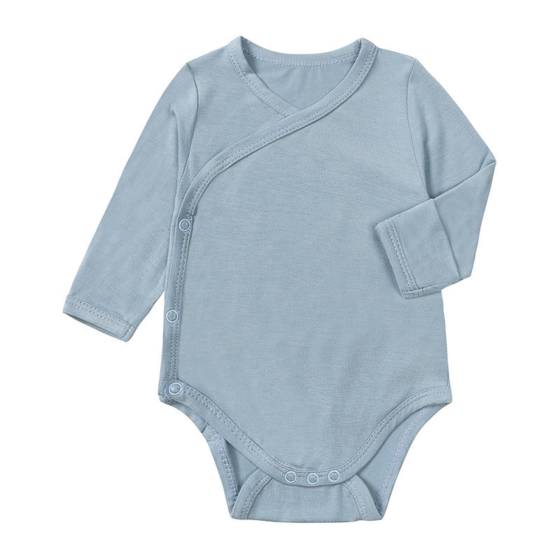 Baby Bamboo Fiber Long Sleeve Baby Jumpsuit