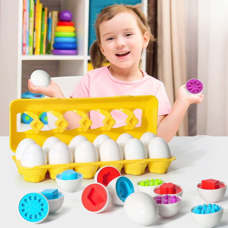 Baby Learning Educational Toy Smart Egg Toy Games Shape Matching Sorters Toys Montessori Eggs Toys For Kids