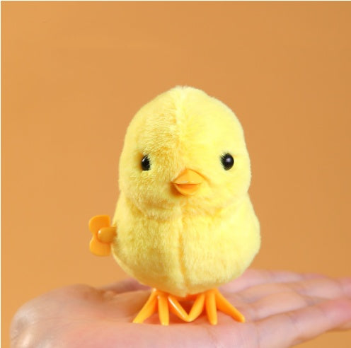 Chicken Clockwork Toy Simulation Plush Jumping Duck