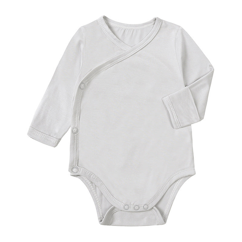 Baby Bamboo Fiber Long Sleeve Baby Jumpsuit
