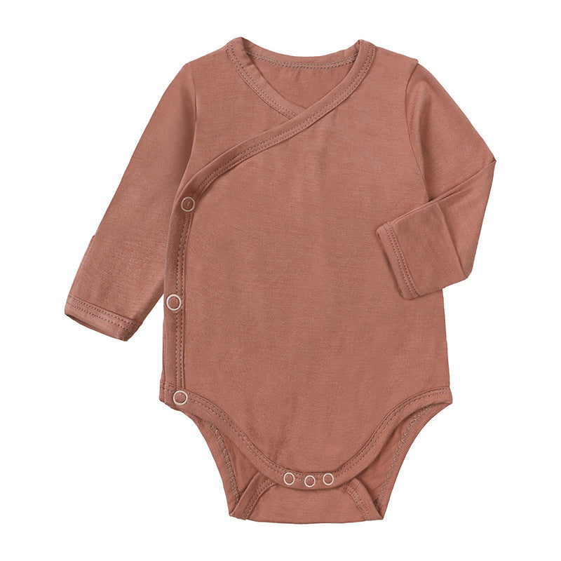Baby Bamboo Fiber Long Sleeve Baby Jumpsuit