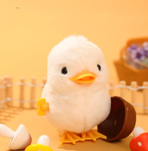 Chicken Clockwork Toy Simulation Plush Jumping Duck
