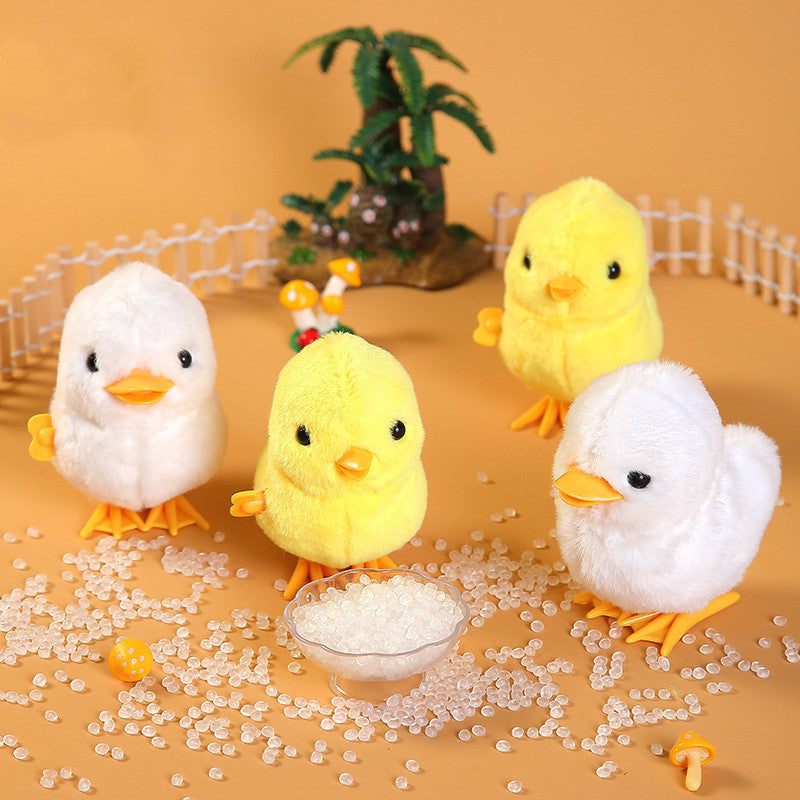 Chicken Clockwork Toy Simulation Plush Jumping Duck