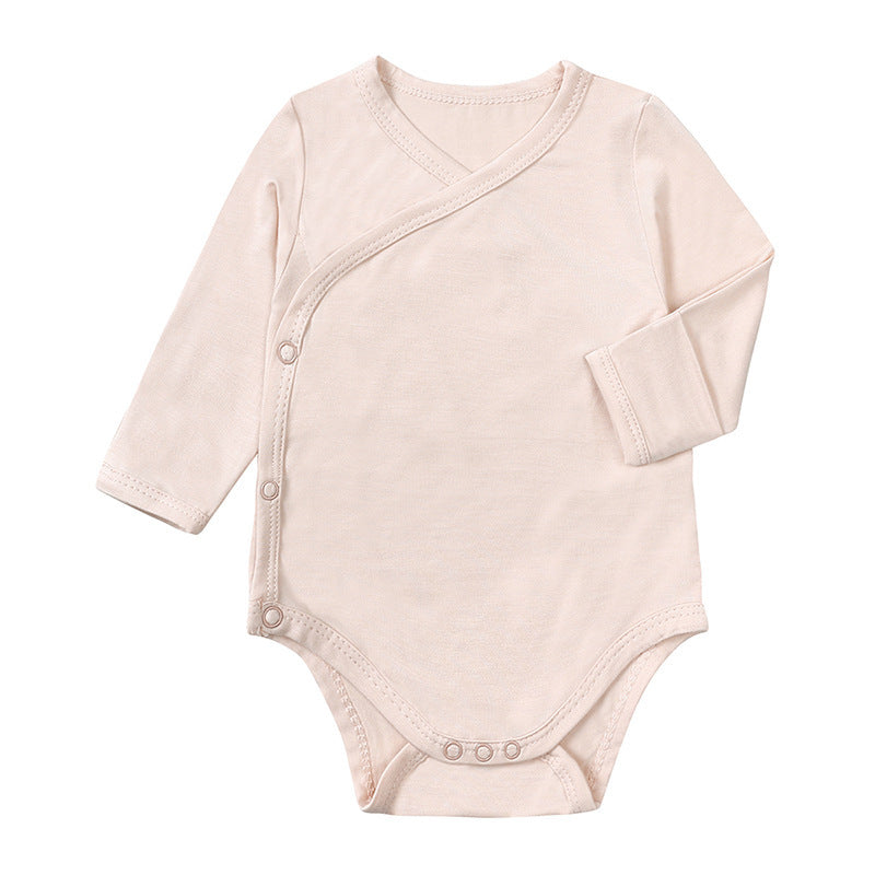 Baby Bamboo Fiber Long Sleeve Baby Jumpsuit