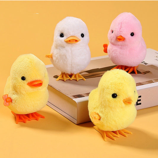 Chicken Clockwork Toy Simulation Plush Jumping Duck
