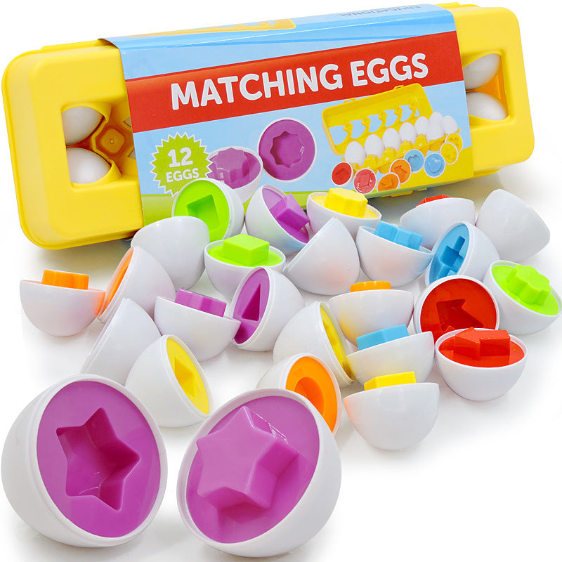 Baby Learning Educational Toy Smart Egg Toy Games Shape Matching Sorters Toys Montessori Eggs Toys For Kids